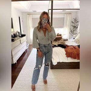 AGOLDE Riley Jeans High Rise Frequency Wash Sz 29